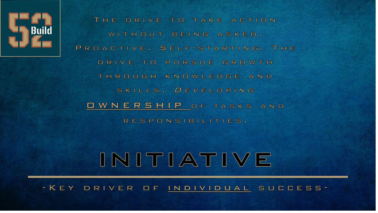 Initiative — Key driver of individual success